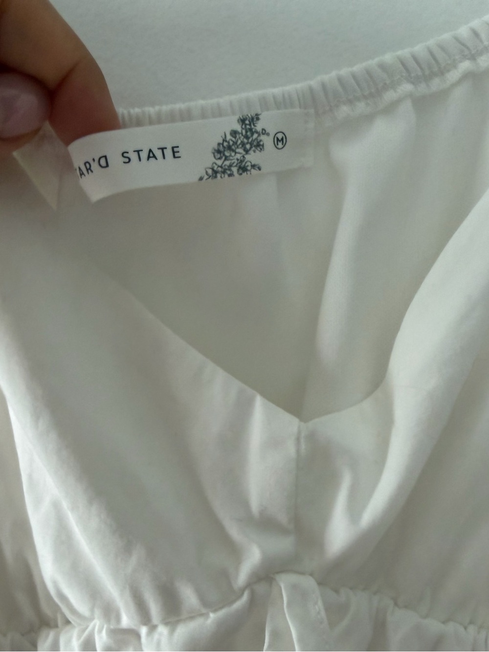 Altar'd State White Tiered Maxi Dress with Flutter Sleeves - Picture 3 of 6